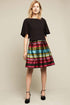Stripe Taffeta Skirt